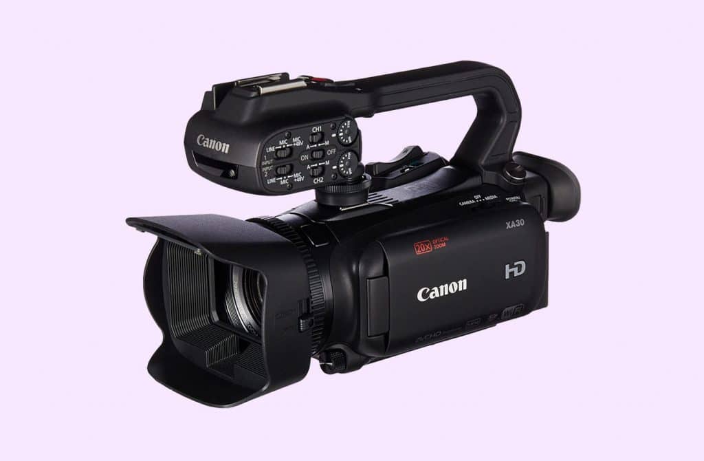 Canon XA30: (best canon video camera for movie making)