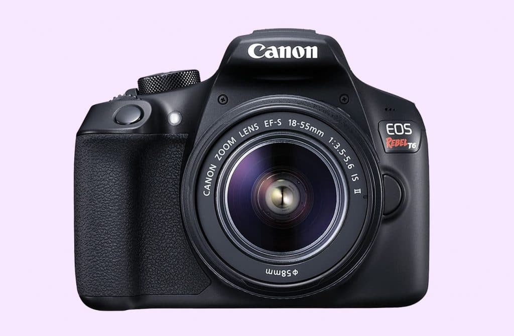 Canon EOS Rebel T6: (best inexpensive camera for filmmaking)