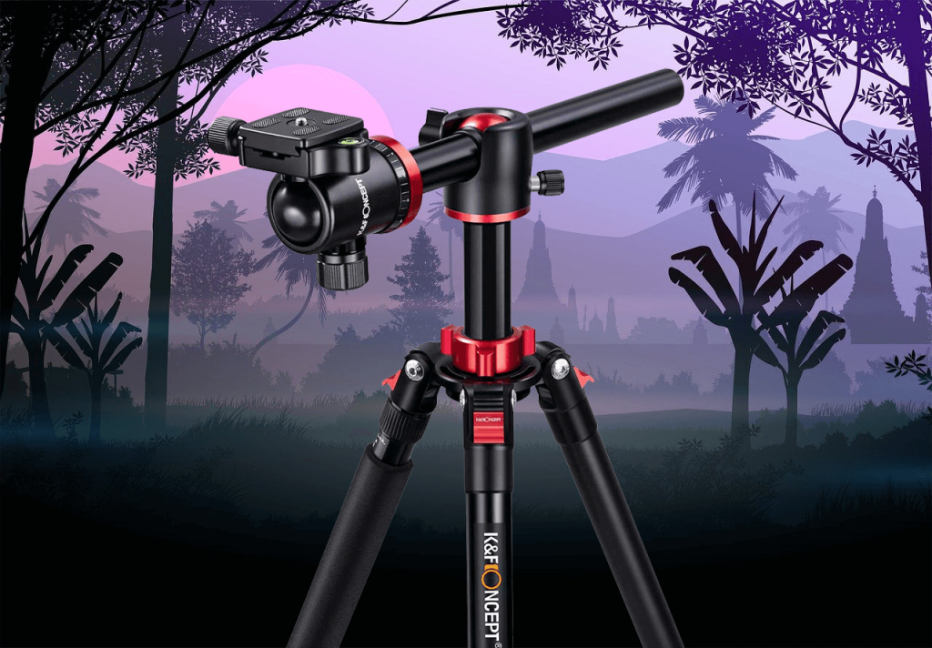 K&F TM2534T: (best budget tripod for product photography)